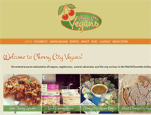 Tablet Screenshot of cherrycityvegans.com